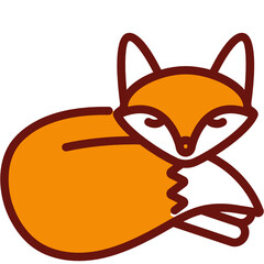 Fox one color icon