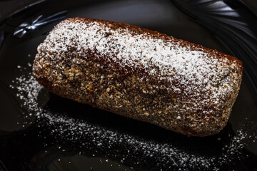 Chocolate mousse dessert. Chocolate cake