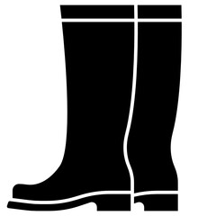 boots solid icon