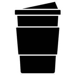 coffee mug solid icon