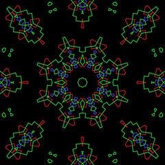 Beautiful colourful floral pattern design.