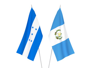 Honduras and Republic of Guatemala flags
