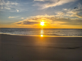 Obraz premium sunset on the beach