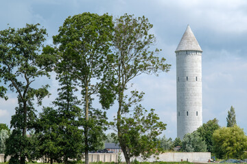 Water tower Pietje Pencil in Nieuwkoop, Zuid-Holland Province, The Netherlands