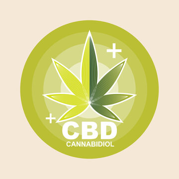 Vector design CBD badge for advertising or business template