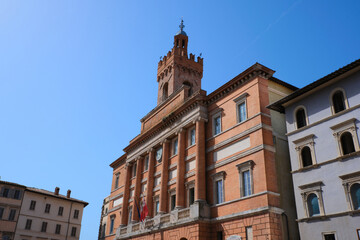 Fototapeta na wymiar palazzo trinci in the historic center of foligno umbria