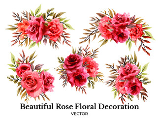 Beautiful Rose Floral Decoration Bouquet