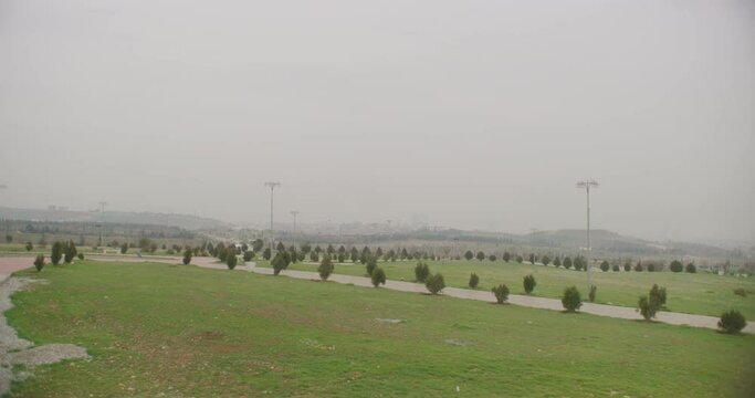 View of Hawary Shar Park At The Suli Skate Park in Sulaymaniyah, Iraq