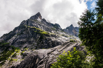 Grindelwald, Wetterhorn, Wanderweg, Grosse Scheidegg, Milchbach, Oberer Grindelwaldgletscher, Glecksteinhütte, Berglistock, Alpen, Berner Oberland, Sommer, Schweiz