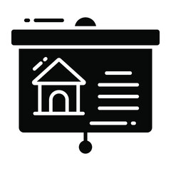 house ad trendy icon, flat style isolated on white background. Symbol for your web site design, logo, app, UI.