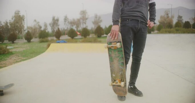 Close Up of A Skateboard At The Suli Skate Park in Sulaymaniyah, Iraq