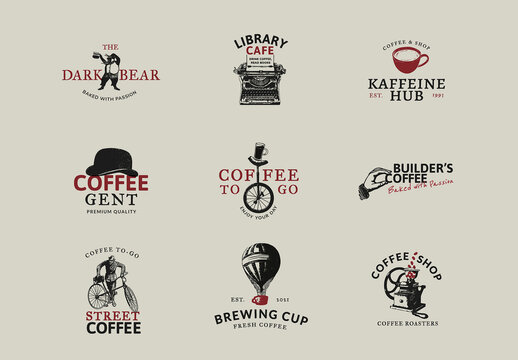 Coffee Shop Logo Business Corporate IDentity Set