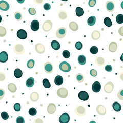 Seamless pattern with abstract spots