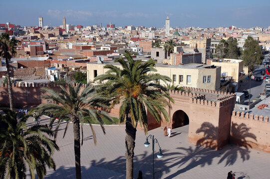 Bad al gharbi great historic gate in Oujda east of Morocco