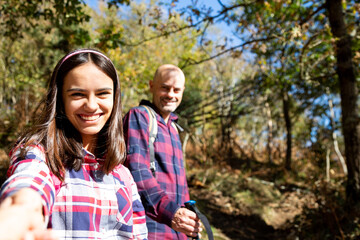 Fototapeta premium Come with us hiking mountains