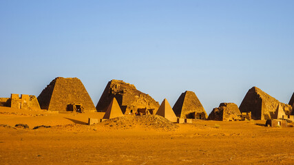 Pyramids of Meroe in the Sudan