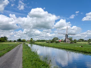 Foto auf Acrylglas Windmill Bleskensgraaf, Zuid-Holland Province, The Netherlands © Holland-PhotostockNL