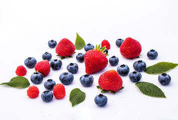 berries on a white 2021