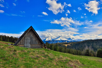 Bacówka z Widokiem na Tatry  © Wojciech Lisiński