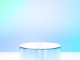 The podium is realistic. 3d rendering.