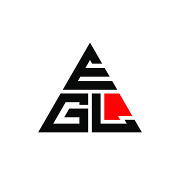 EGL triangle letter logo design with triangle shape. EGL triangle logo design monogram. EGL triangle vector logo template with red color. EGL triangular logo Simple, Elegant, and Luxurious Logo. EGL 