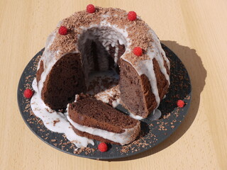 Himbeerschokoladengugelhupf