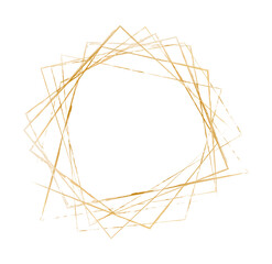 gold brush painted ink stamp banner on white background	
