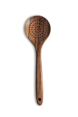 isolated wooden spoon