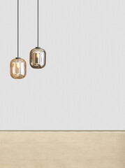 modern bright interior. 3D illustration