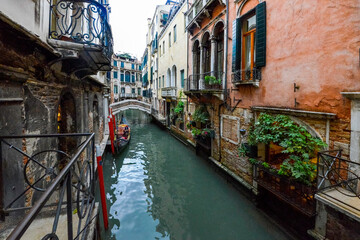 Fototapeta na wymiar Canal Venecia