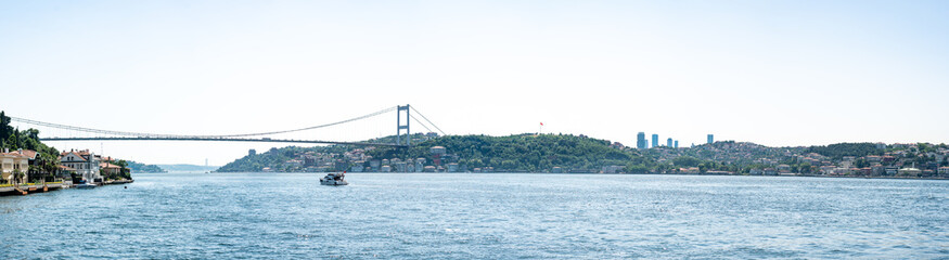 Istanbul - Turkey - 07.16.2021: Bosphorus Bridge