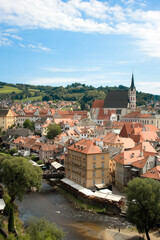 Fototapeta na wymiar View of Český Krumlov, Czech Republic