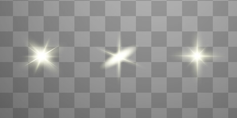 Blue glowing light explodes on a transparent background. Sparkling magical dust particles. Bright Star. Transparent shining sun, bright flash. Vector sparkles. To center a bright flash