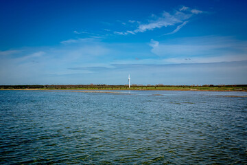 Wind turbine by the sea