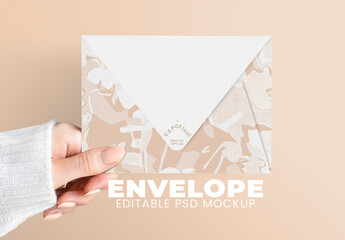 Editable Envelope Mockup Design