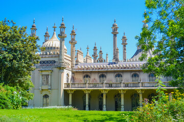 Fototapeta na wymiar The Royal Pavilion in Brighton, at the moment there is a museum open to the public