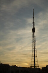 tower at sunset