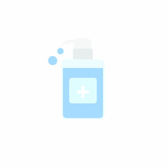 Disinfection. Hand sanitizer bottle icon, washing gel.