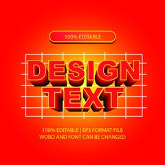 Text 3D Sample. 100% Editable Eps Format File Word And Font Can Be Changed