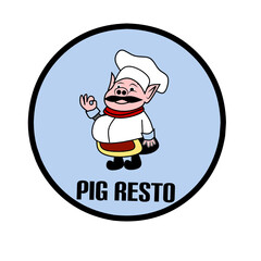 Logo for pork restaurant