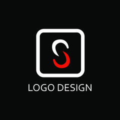 Letter s for logo company design