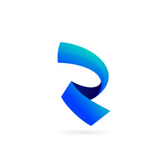 R logo with modern concept