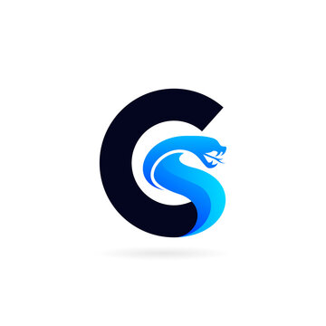 cobra logo forming letter c symbol