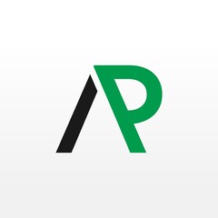 Obraz premium AP Initial letter monogram logo designs inspiration