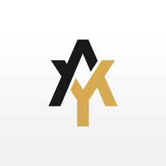 AY Initial letter monogram logo designs inspiration
