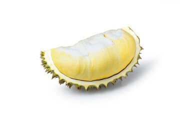 Durian fruit on white