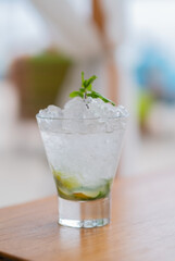 cocktail glass in a table, Drinking cocktails, Fresh drink cocktail