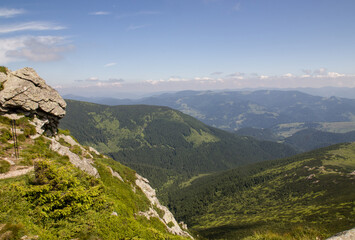 Naklejka premium summer in the Carpathians landscapes