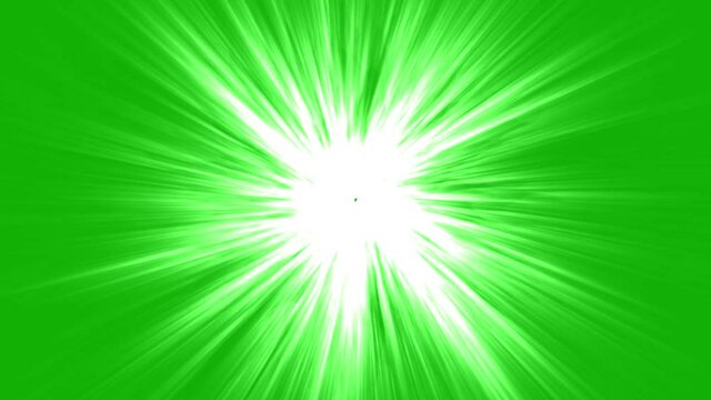 Light streaks motion graphics with green screen background