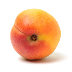 Fresh apricot fruits isolated on white background